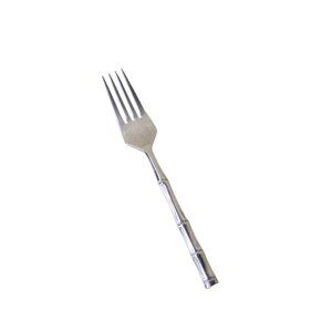 Rebacraft Regal Bamboo Salad Fork Stainless Steel Vintage 91626